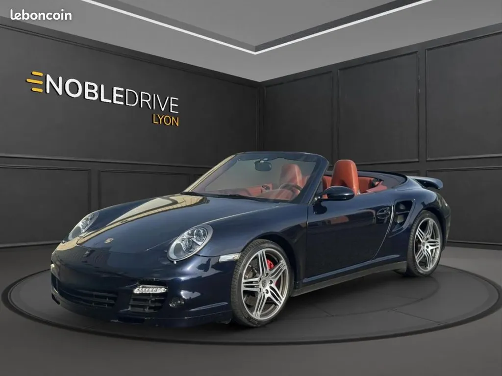 VENTE PORSCHE 911 997 TURBO 3.6 480ch CABRIOLET BVM | MIDNIGHT BLUE | ENTRETIEN COMPLET PORSCHE ET SPECIALISTE PRES DE LYON
