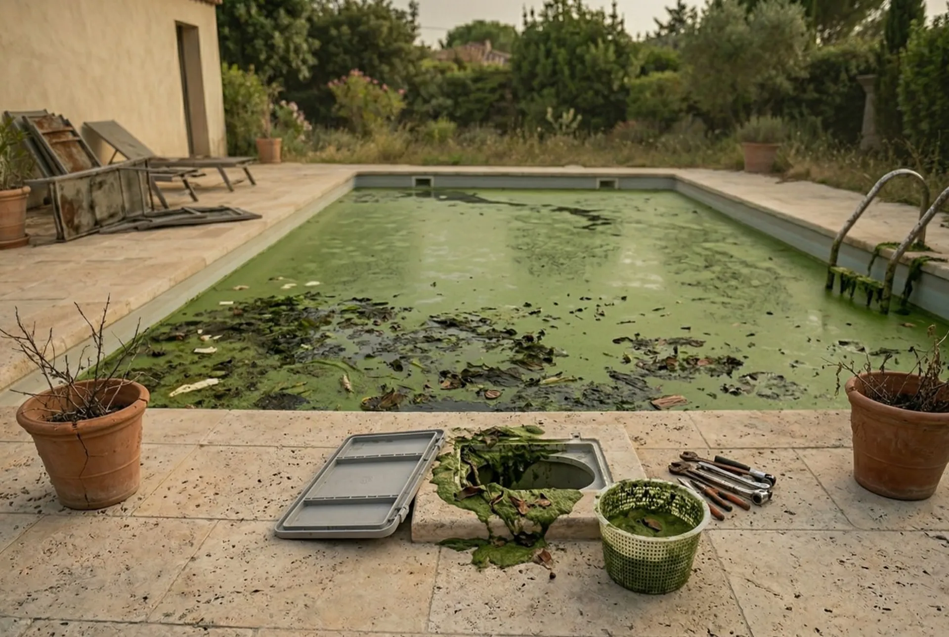 Eau verte piscine sur la Côte Bleue après panne de pompe : dépannage rapide Aquadis Piscine sous 3 jour