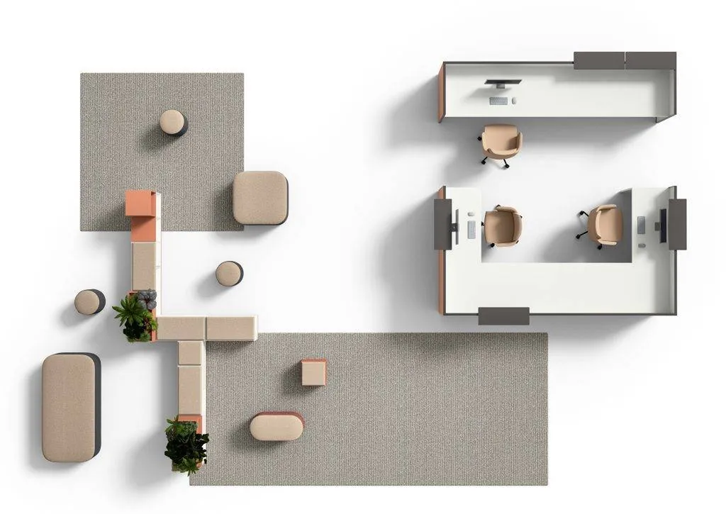 Banque d'accueil avec réception PMR à Lyon