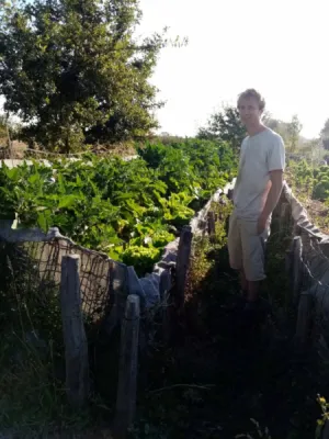 Aymeric dans la lumière d'une belle matinée de Septembre