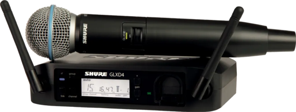 Location de Micro H.F. Shure - GLXD24 / Beta 58A