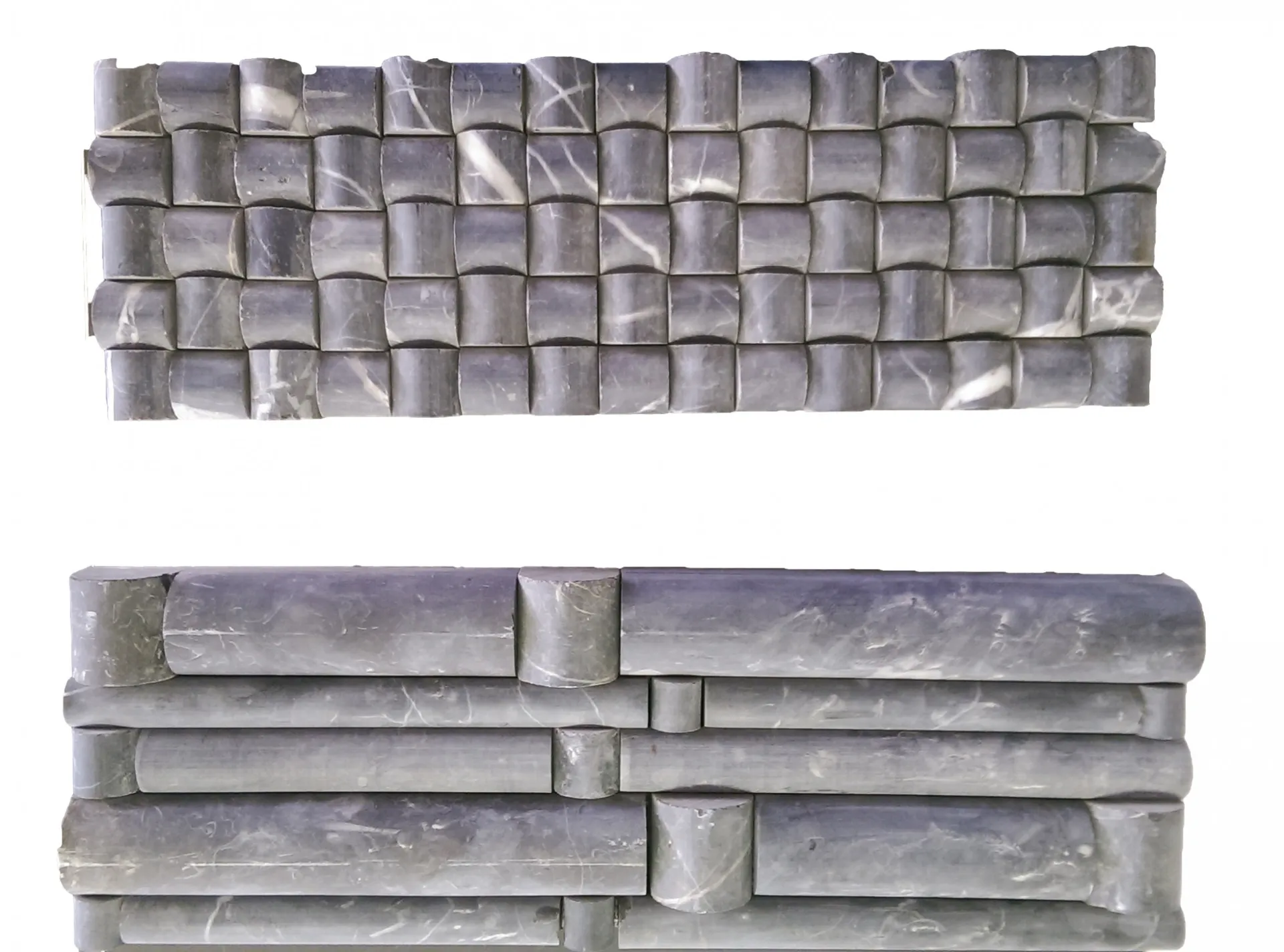 Mosaïque marbre noir effet bouchon de liège