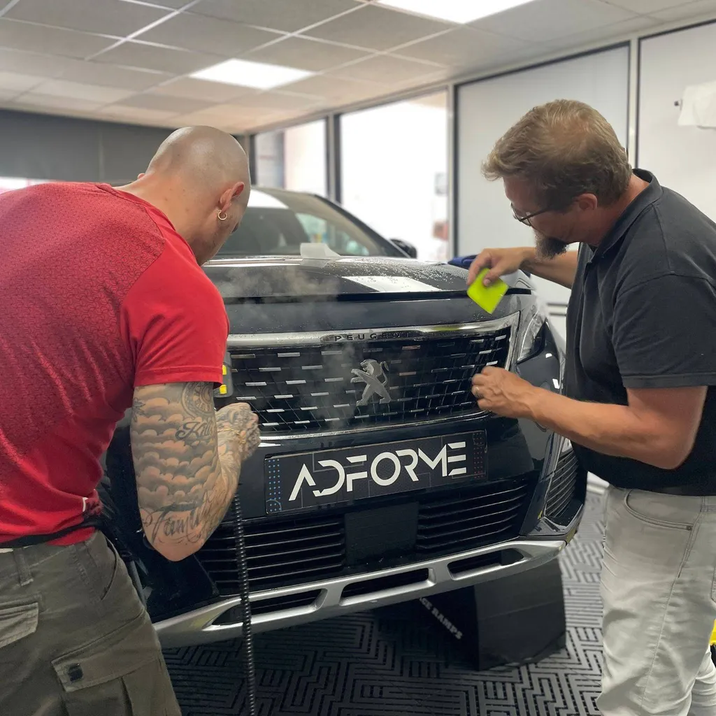 Formation protection carrosserie / PPF dans notre centre pour nos participants de Suisse