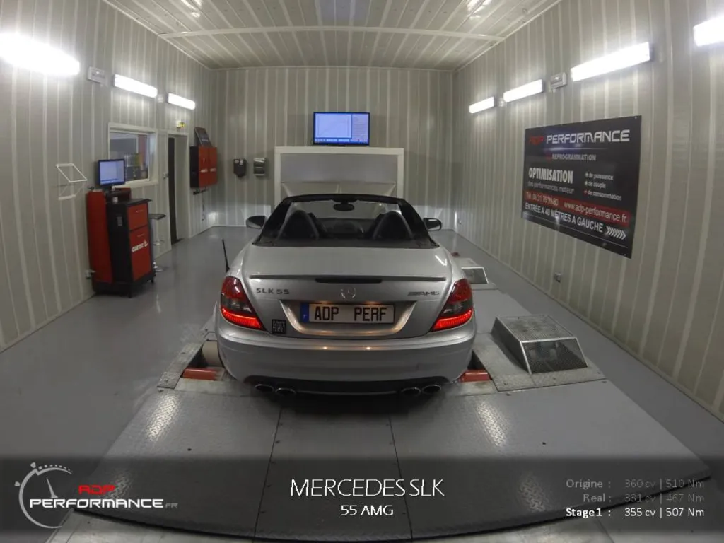 Reprogrammation moteur Mercedes SLK 55 AMG