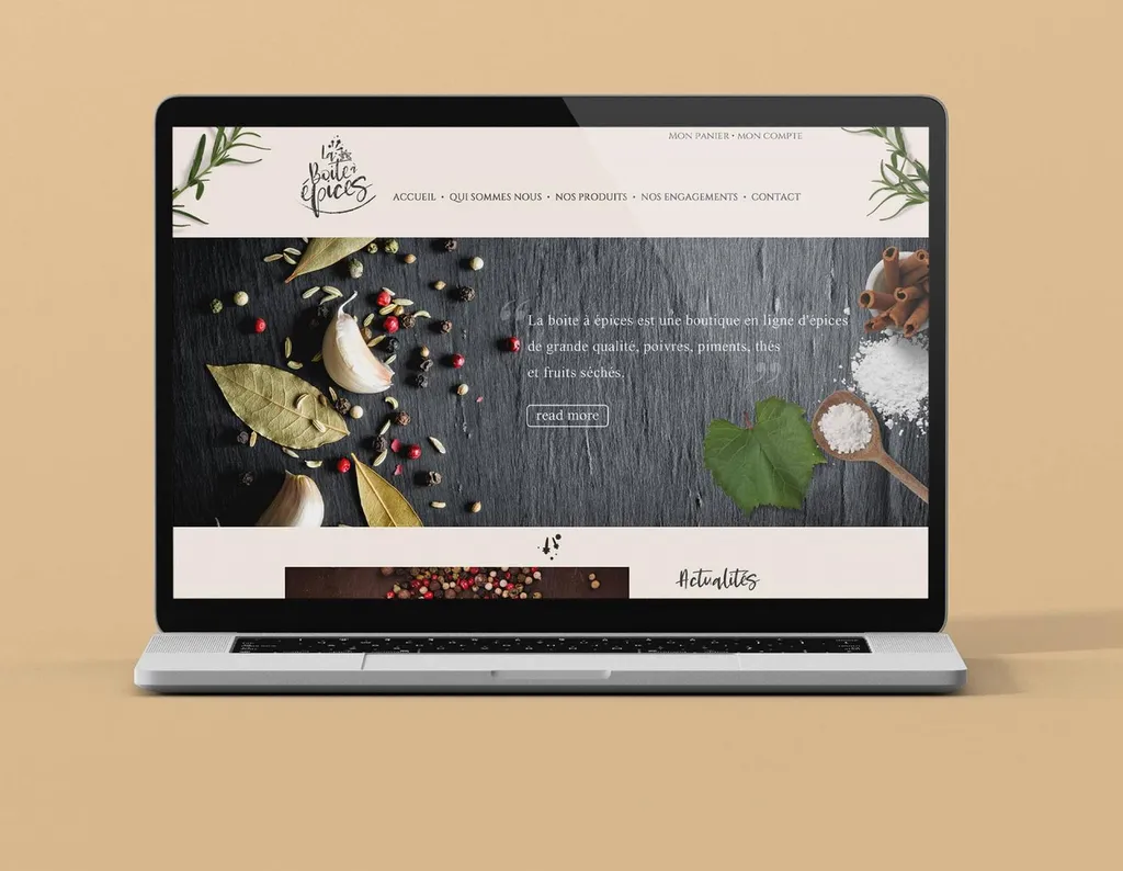graphiste création de site internet épicerie