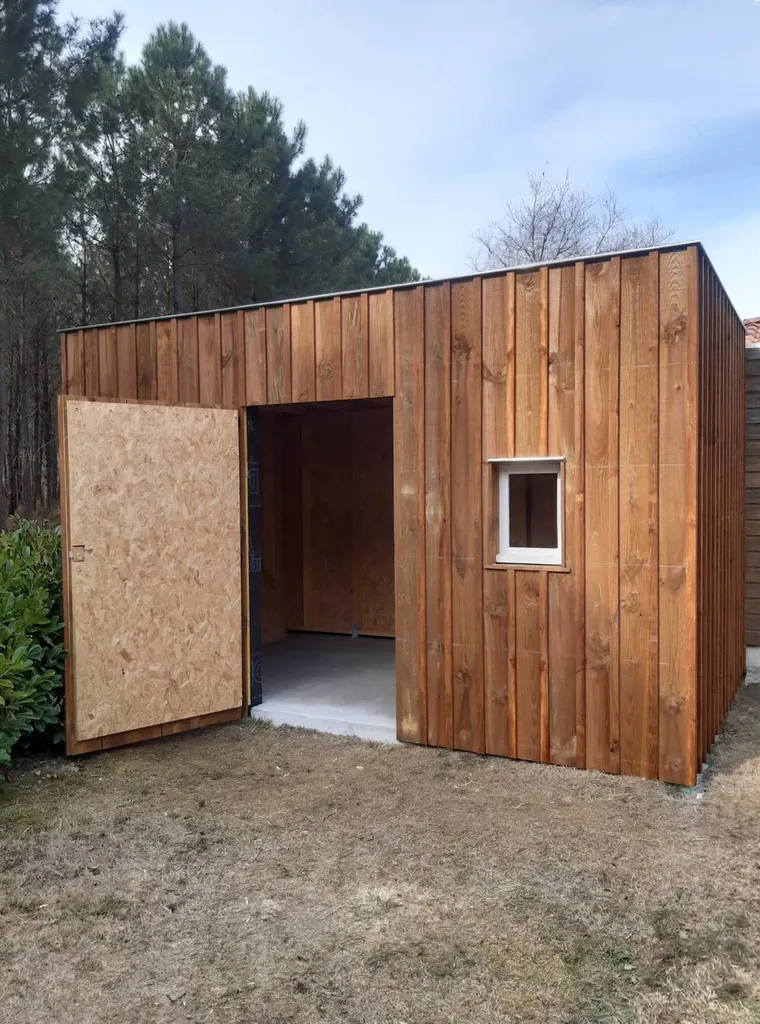 Création d'un abri de jardin en bois à Pontenx-les-Forges