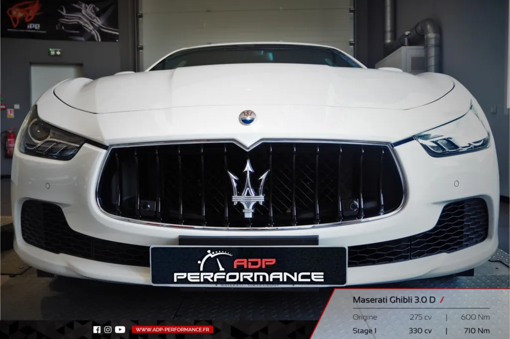 Reprogrammation moteur Carpentras - Maserati Ghibli 3.0 D 275cv - ADP Performance
