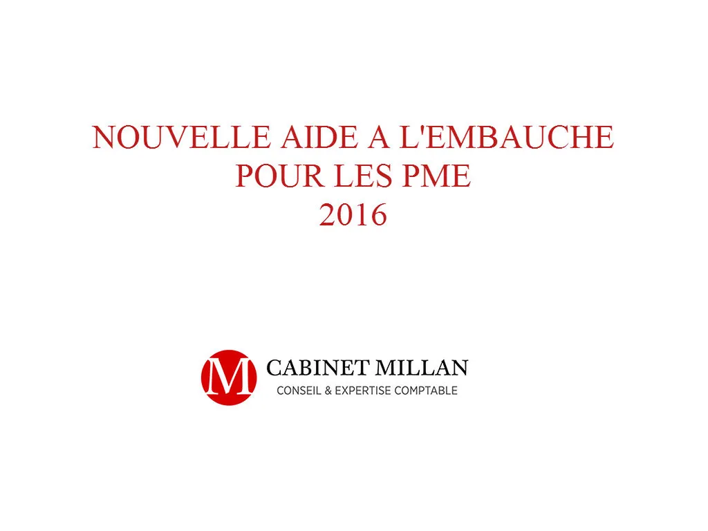 Aide à l'embauche PME 2016 MARSEILLE