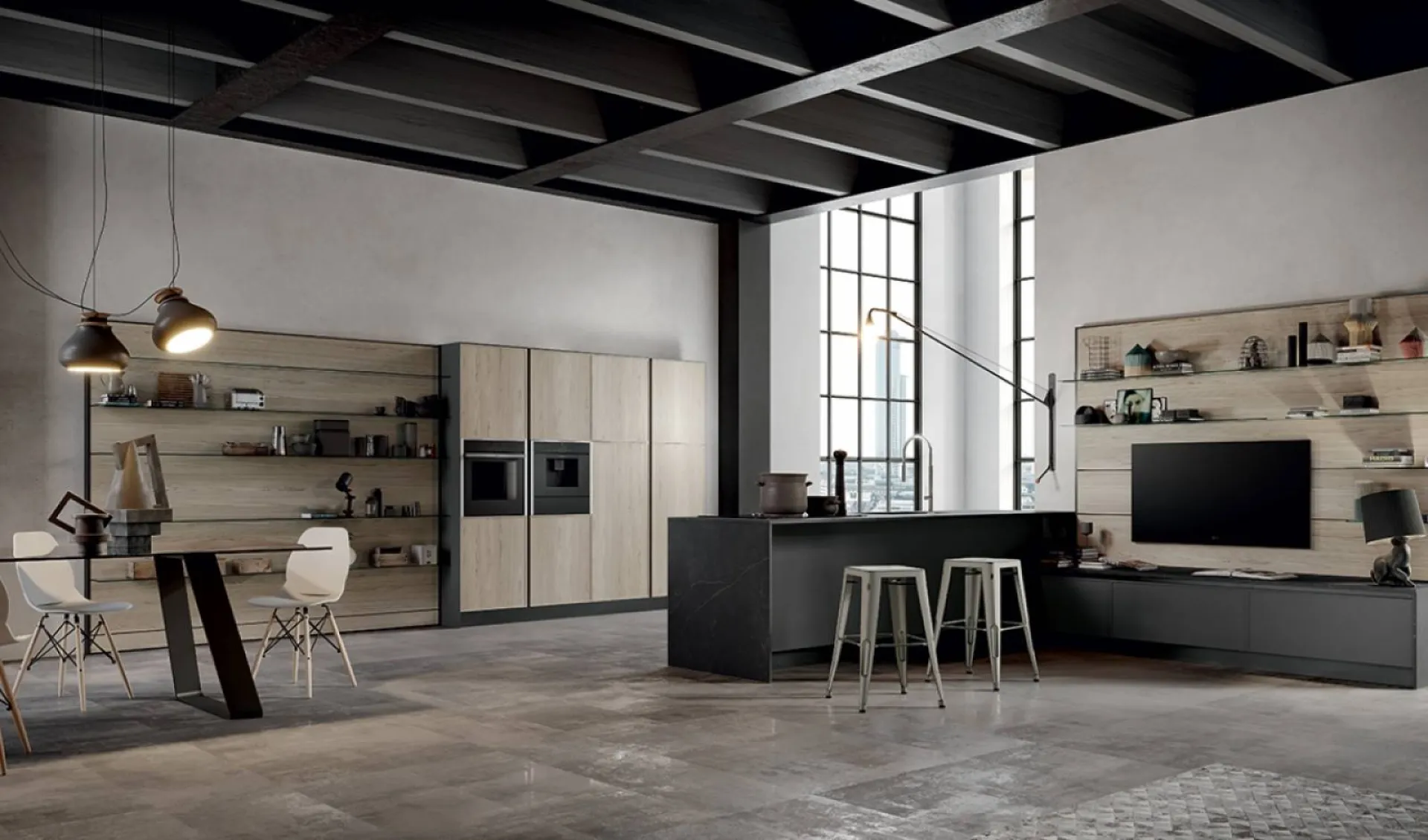 Cuisine italienne style industriel Bandol