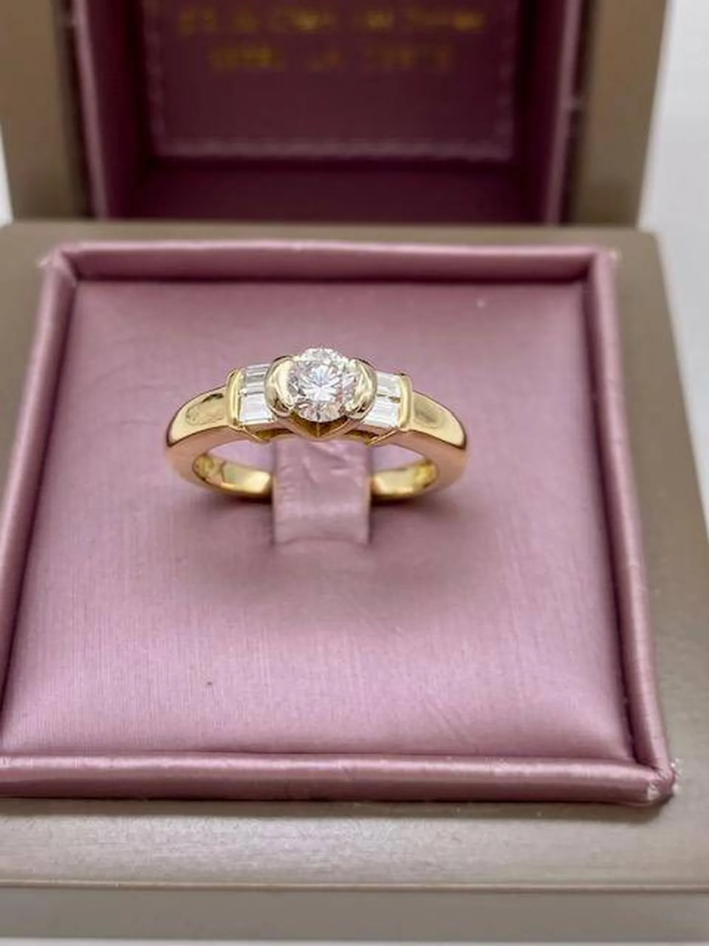 Acheter en ligne une bague de fiançailles en or 750/1000ème et diamants Or Ligne La Teste sur le Bassin d'Arcachon