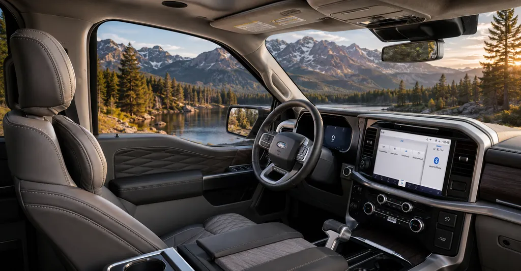 Intérieur luxe et versions off-road du Ford F-150 2026 : le pick-up américain ultime en France