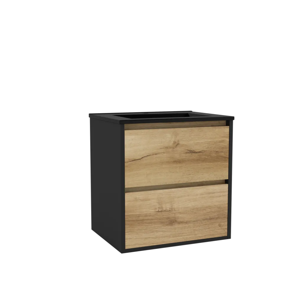 Découvrez nos meubles de salle de bain bois et noir dans notre showroom de Dieppe, spécialiste de l’aménagement intérieur en Normandie.