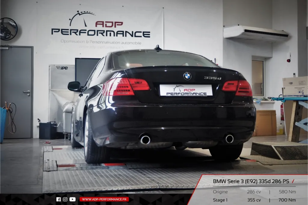 Reprogrammation moteur Salon de Provence - BMW Serie 3 (E92) 335d 286cv - ADP Performance