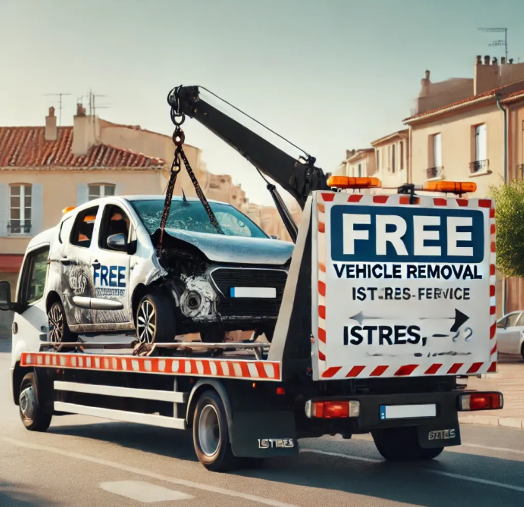 épaviste gratuit enlèvement épave voiture HS Istres