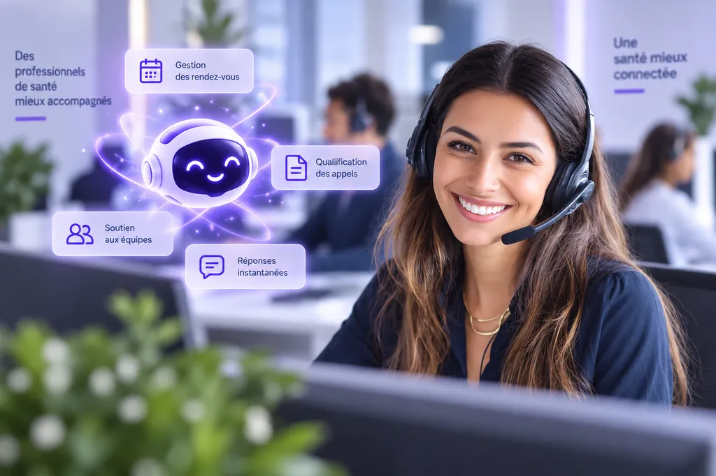 Secrétariat médical STAPMEDIF : gestion des appels et rendez-vous patients avec des secrétaires basées en France et l’assistance de l’intelligence artificielle