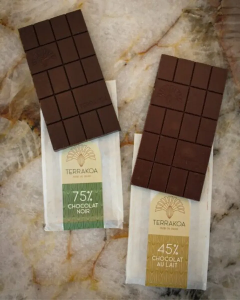 Tablettes aux inclusions Terrakoa, un chocolat d’exception sublimé par fruits secs et éclats croquants