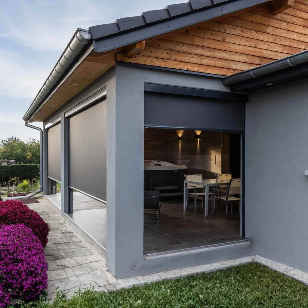 Store zip gris anthracite