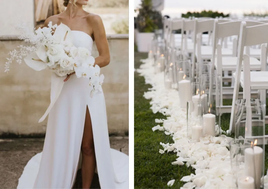 My Event’ By Jenny vous donne ses conseils pour le choix de la palette de couleur et le moodboard de votre mariage sur le thème Mariage Blanc, Mariage Elégant à Bordeaux en Gironde 