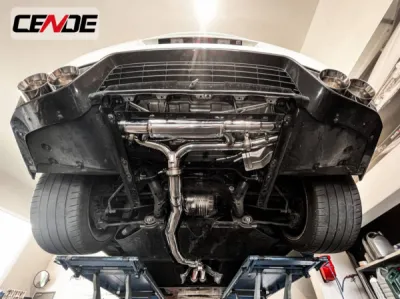 Installation catback Cende Nissan GT-R R35 | ADP Performance