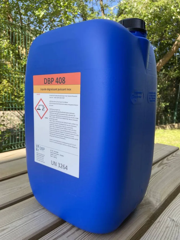 Produit dégraissant pour nettoyage de l'acier carbone - DBP 408