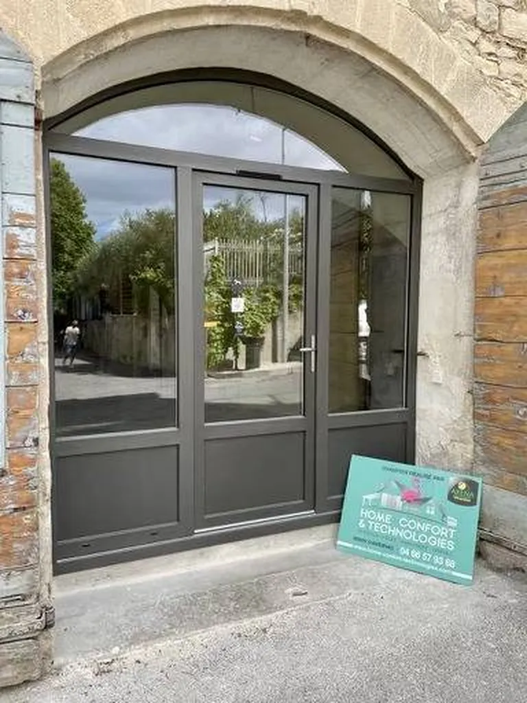 Menuiseries en aluminium vitrage securite Langlade