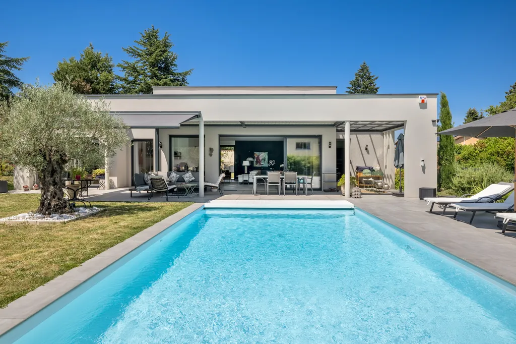 Rare à la vente : Projet d'architecte contemporain à Saint-Cyr-au-Mont-d'Or