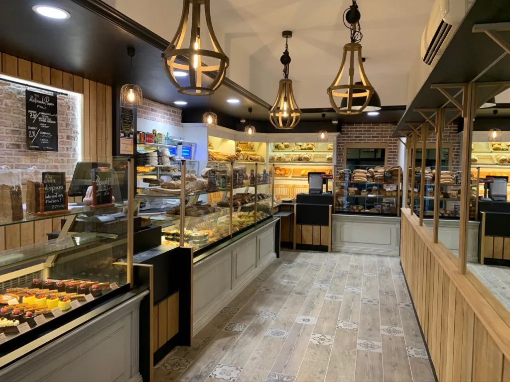 Agencement intérieur de boulangerie en Gironde
