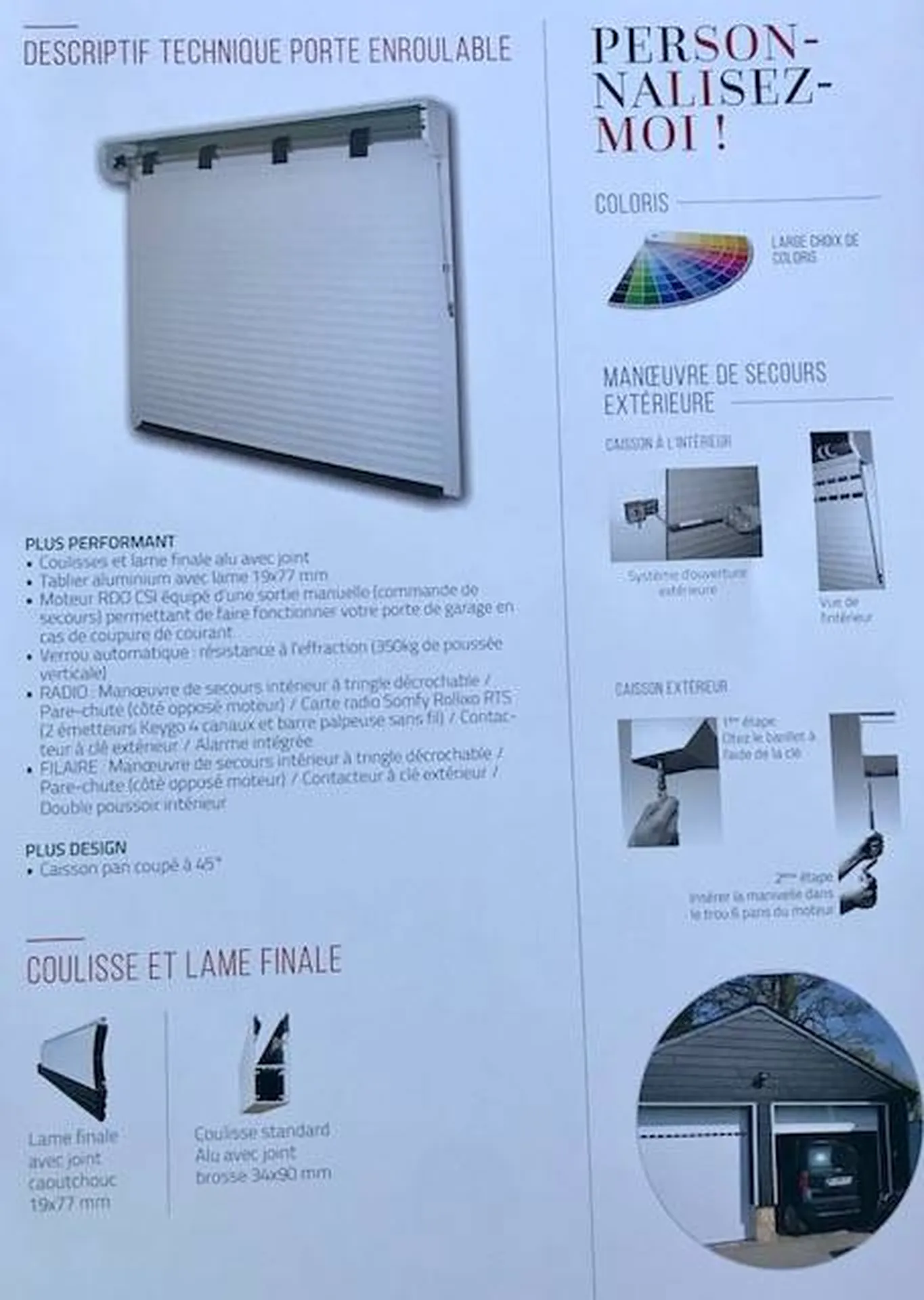 Descriptif porte de garage enroulable à Aix-en-Provence