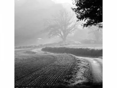 route de campagne en Bourgogne Franche-Comté