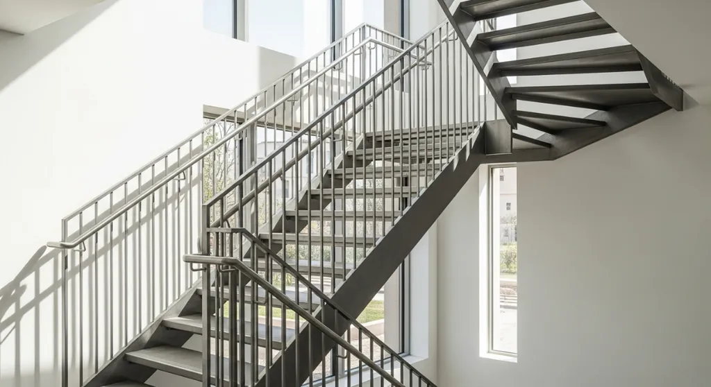 Concevoir un escalier métallique et son garde-corps de sécurité pour un aménagement intérieur moderne à Toulon et Six-Fours-les-Plages