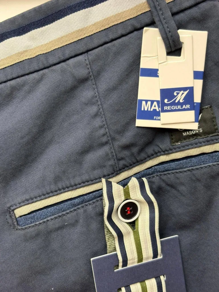Bermuda chino homme Mason's Torino Summer bleu chez La suite by Urban Chicà Dieppe