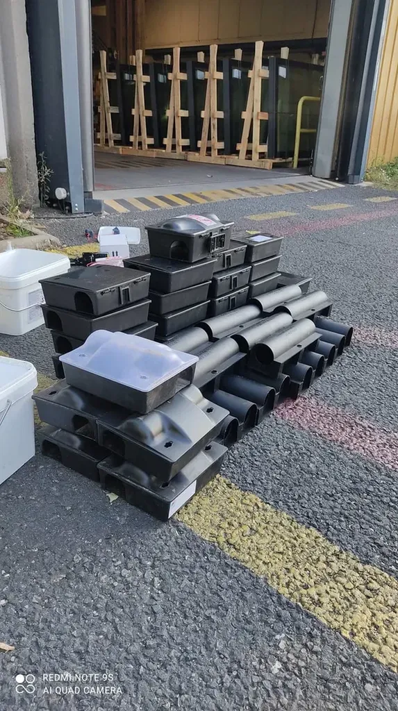 Dératisation à Corbas pour exterminer des rats dans un entrepôt de menuiserie avec pose d'appât par un professionnel