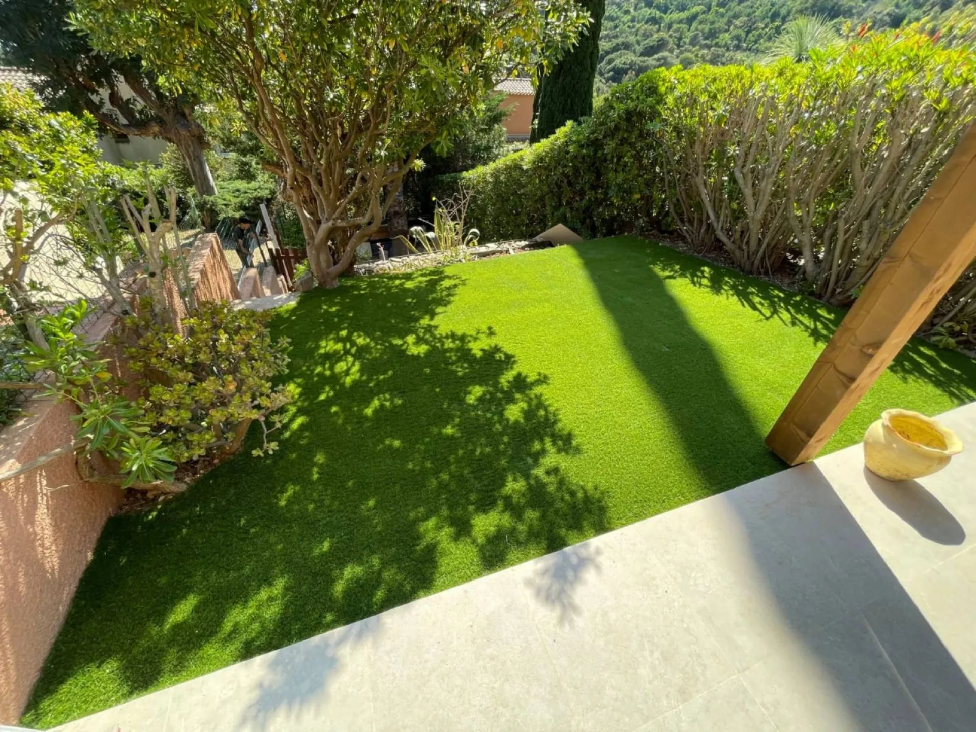 Coin jardin dans une maison à Toulon dans le Var