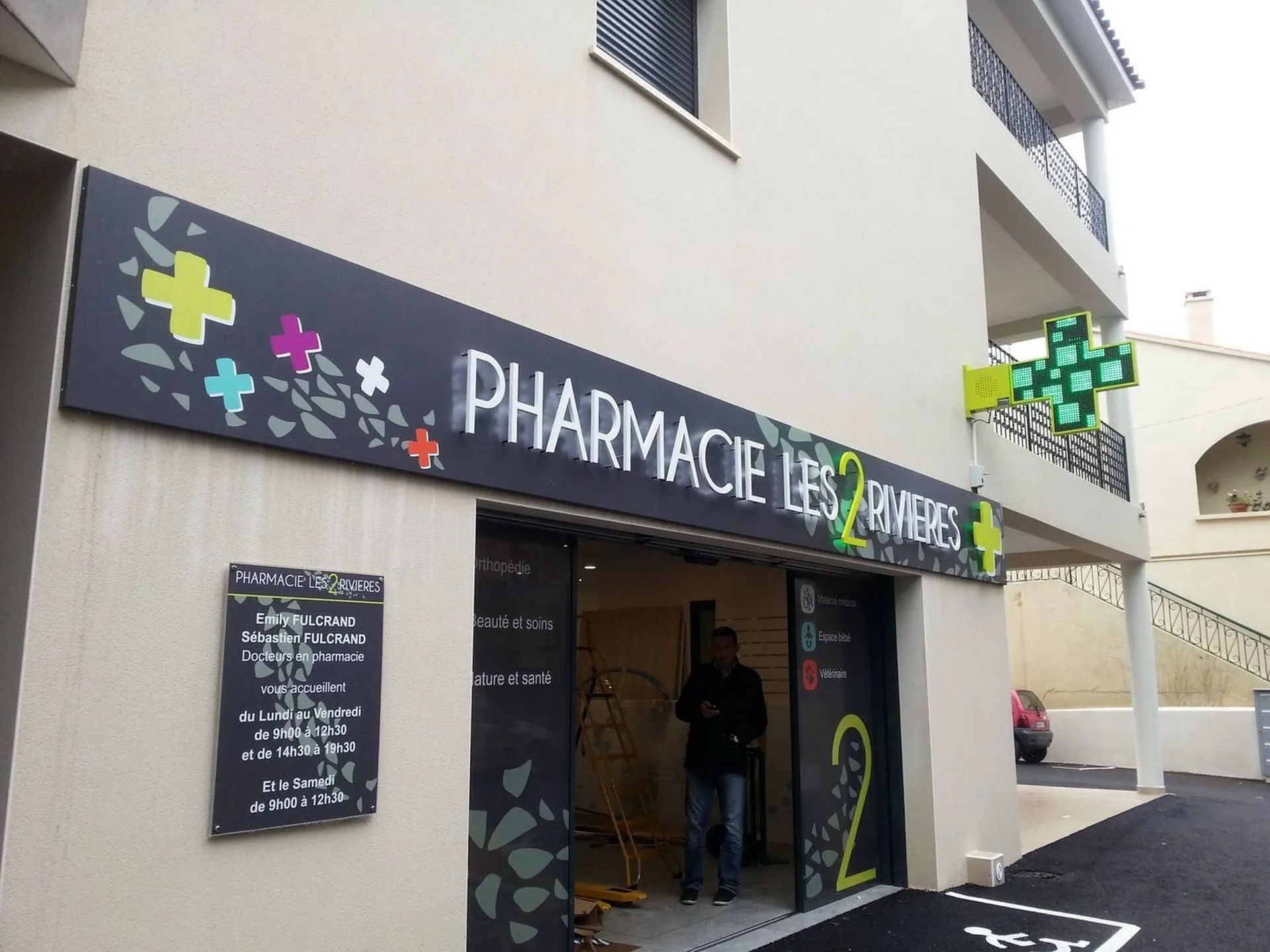enseigne bandeau pharamcie béziers