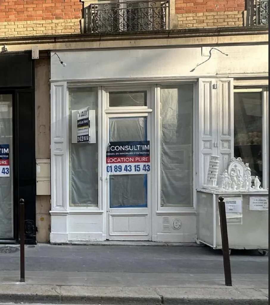 Location - Boutique 34 m², Charles de Gaulles - Pont de Neuilly, Rue des Graviers 92200 NEUILLY-SUR-SEINE