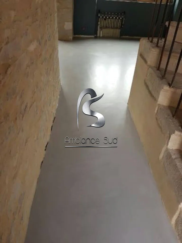 SOL DECORATIF EN BETON CIRE TALOCHE A DIJON