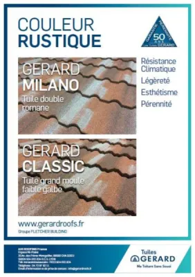 1ère page Brochure Tuile GERARD Rustique