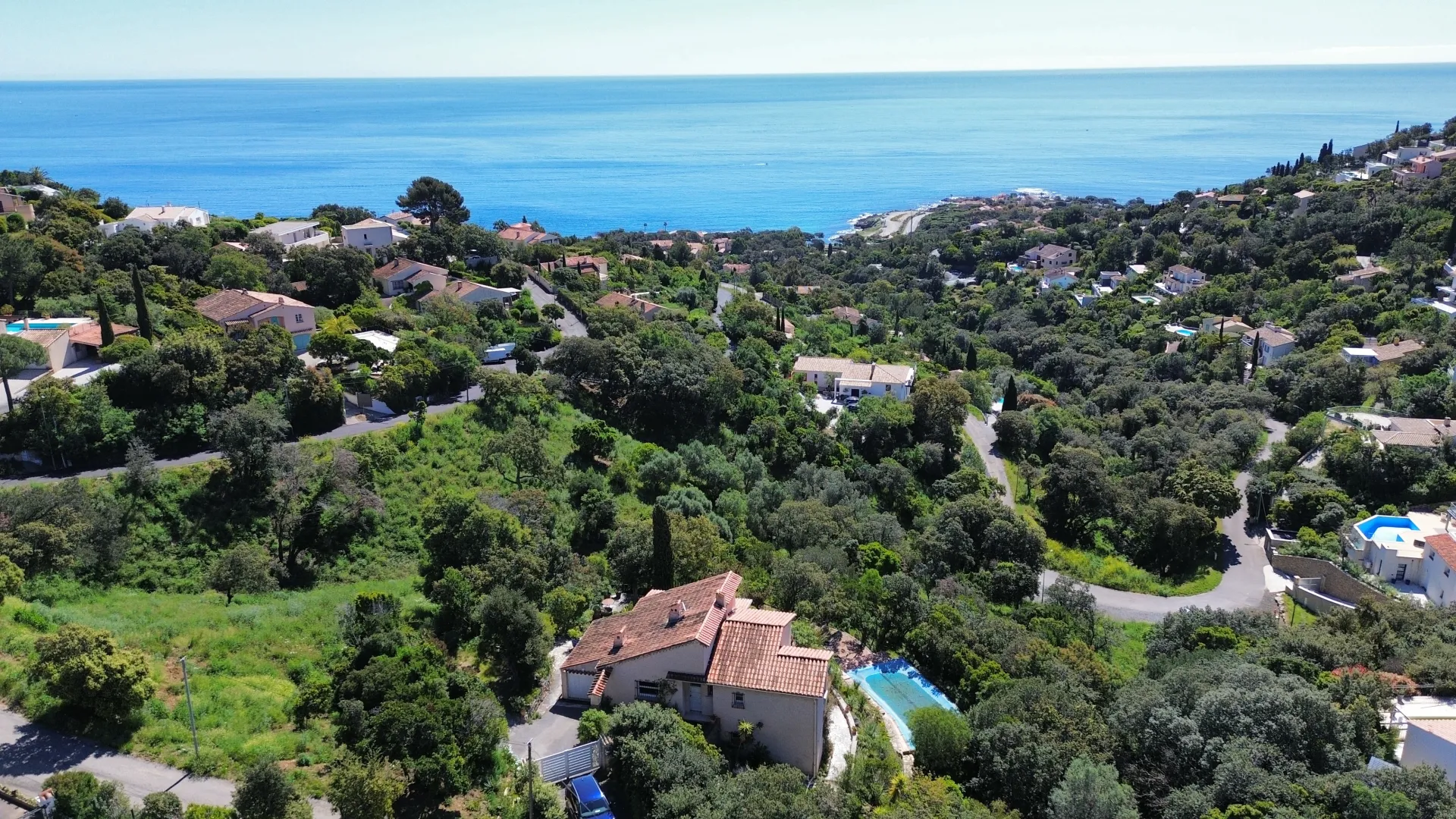 La vue sur la mer Méditerranée 