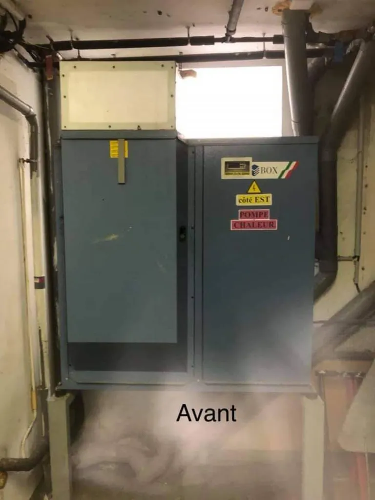 Remplacement de vieilles pompes à chaleur dans un petit hôtel à Vallauris