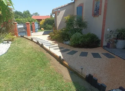 Aménagement d’allées, chemins et entrées de jardin à Muret et Toulouse