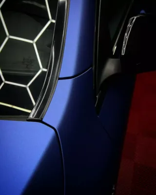 Covering complet Matte Slate Blue Metallic de chez 3M pour ce magnifique GLC 43 AMG à Lyon