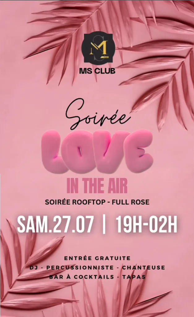 Soirée rooftop Marseille 27 Juillet  2024