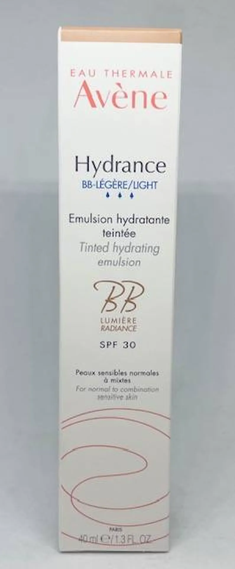 Crème Avène Hydrance BB-Légère Hydratante Lumière Radiance SPF 30 Teintée de la pharmacie du petit bosquet 13012