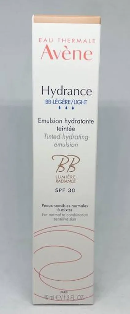 Crème Avène Hydrance BB-Légère Hydratante Lumière Radiance SPF 30 Teintée de la pharmacie du petit bosquet 13012