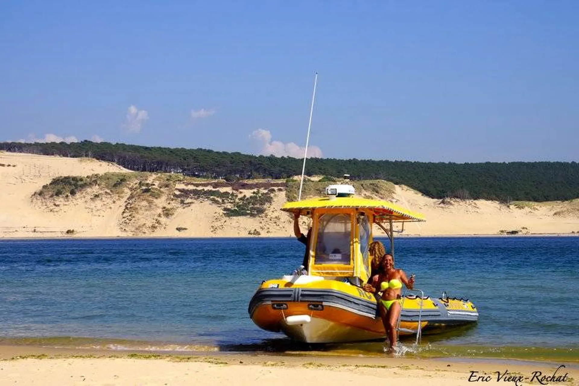 Escale au banc d'arguin en bateau privatisé - Cap Ferret