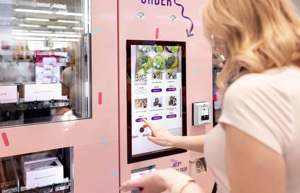 Distributeur de pâtisserie installé à Rouen, en normandie