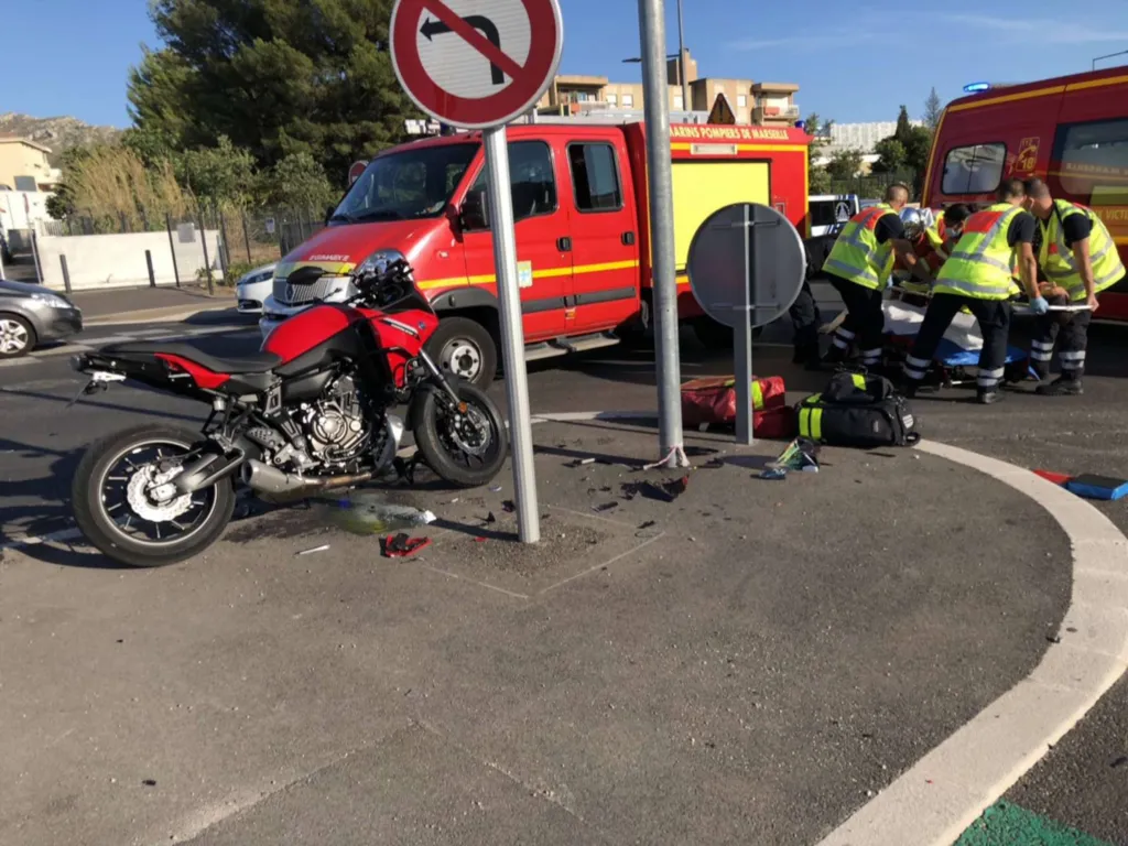 L’absence de PV d’enquête de Police profite à un motard victime d'une fracture de la malléole lors d'un accident de la route à Marseille.