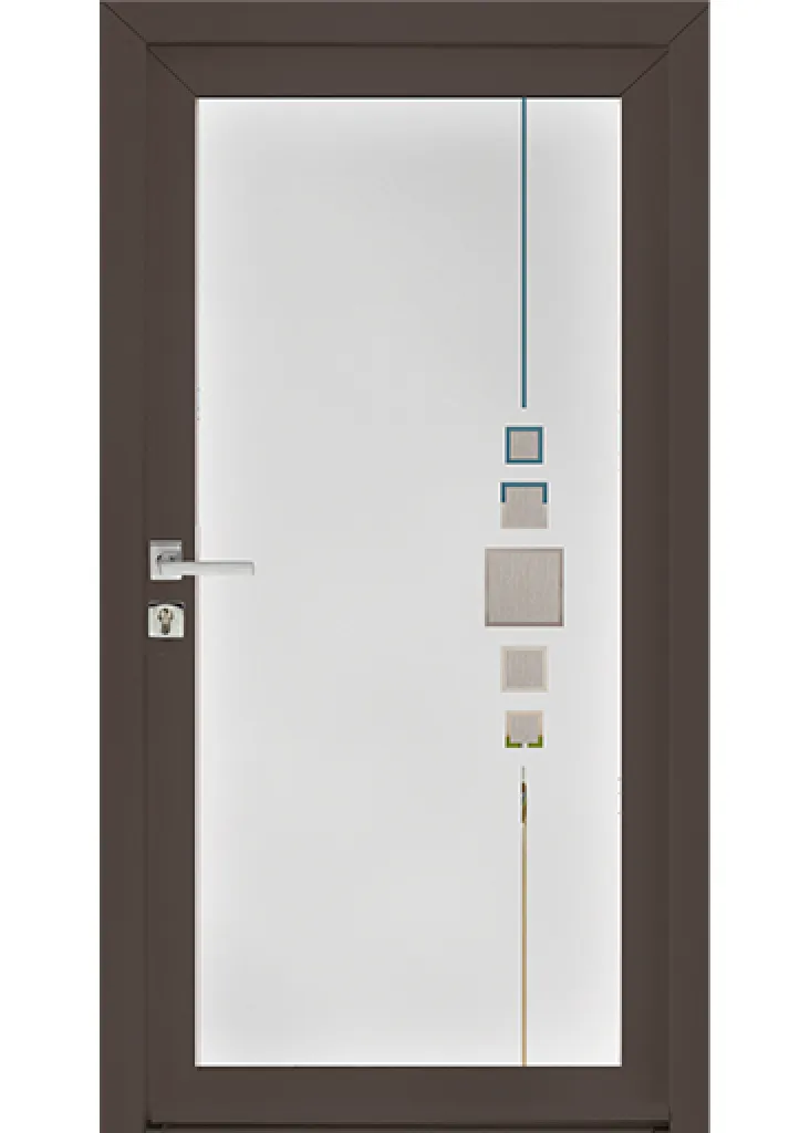 Porte d'Entrée PVC Puit de Lumière