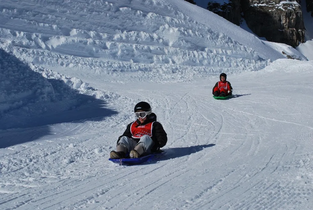 Descente en luge à Réallon