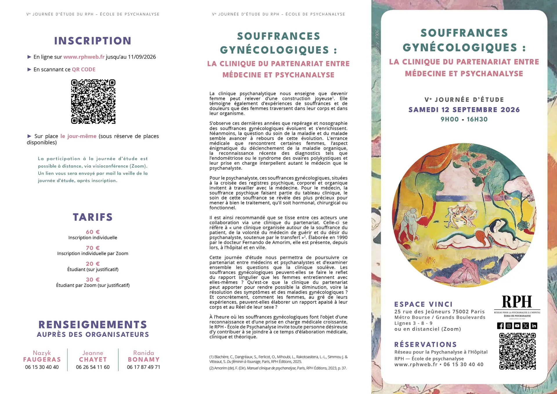 souffrances gynécologiques conférence paris 